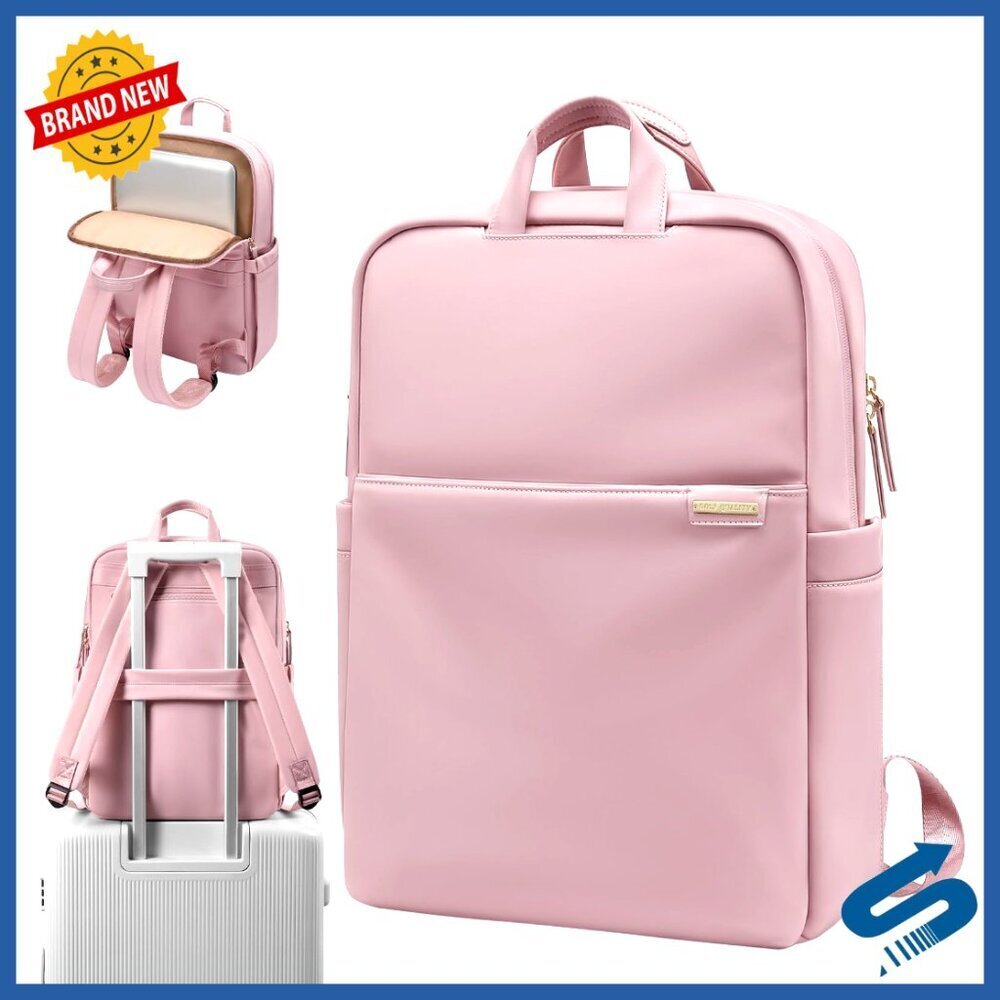 Slim Laptop Backpack Lightweight Business Commuter Bag Fits 17.3 Inch